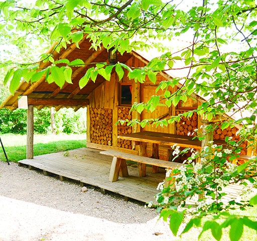 La cabane insolite cabane du bûcheron : location d'hébergements insolites dans le Haut-Rhin