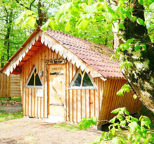 Die originelle Holzhütte Gretel: Vermietung von originellen Unterkünften in den Vogesen