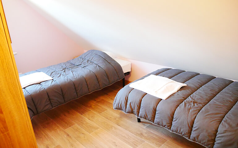 Chambre avec lits simples Chalet Alsacien Hunspach