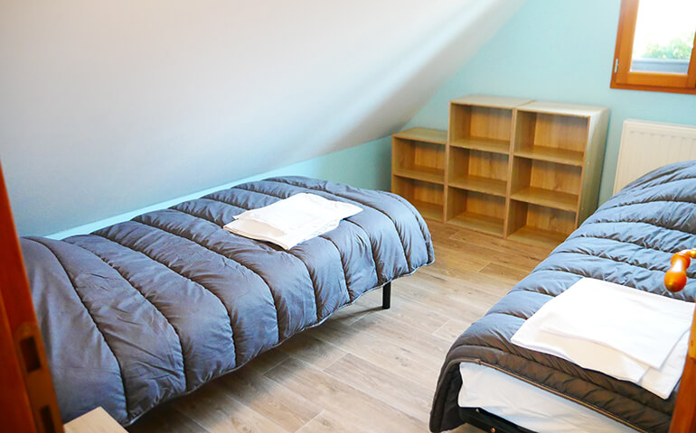 Chambre avec lits simples Chalet Alsacien Hunspach