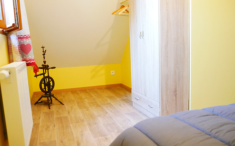 kamer met tweepersoonsbed Chalet Alsacien Strasbourg