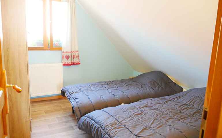 Chambre avec lits simples Chalet Alsacien Strasbourg