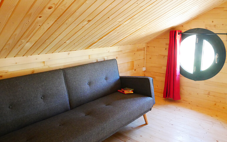 Mezzanine sofa Cottage for 6 people