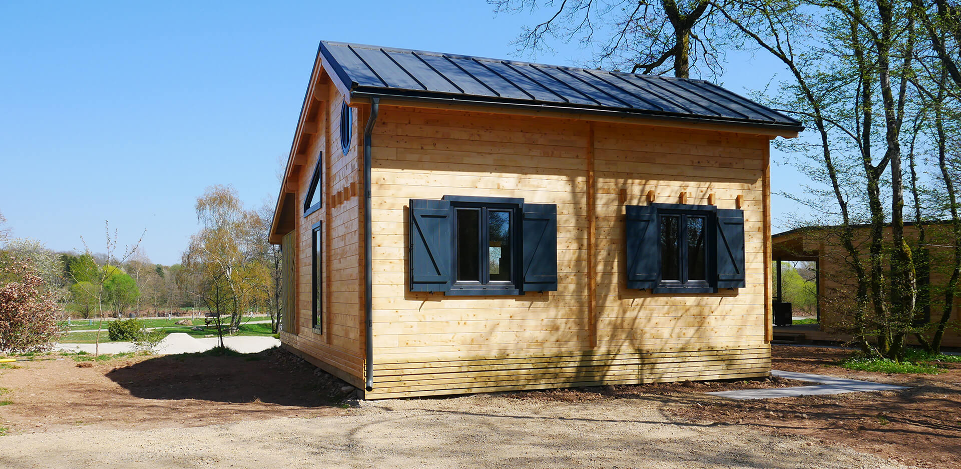 Buitenaanzicht van het huisje voor 6 personen