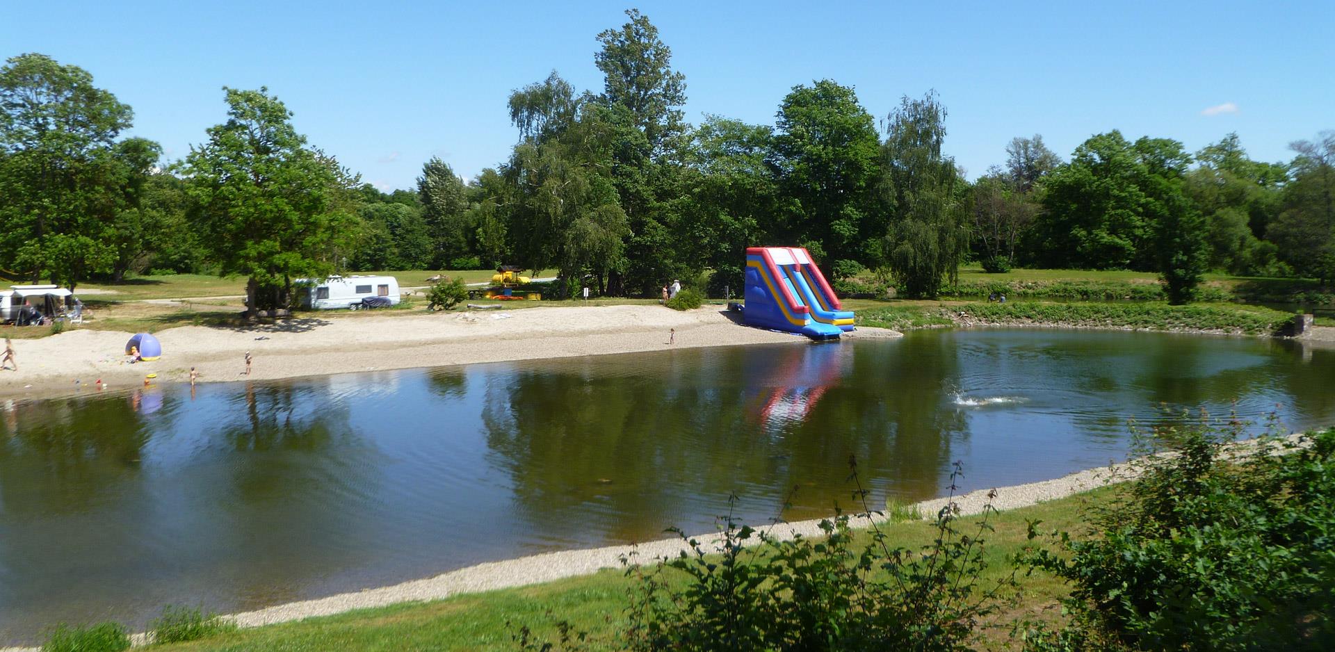 Motorhome camper camping pitch in Alsace