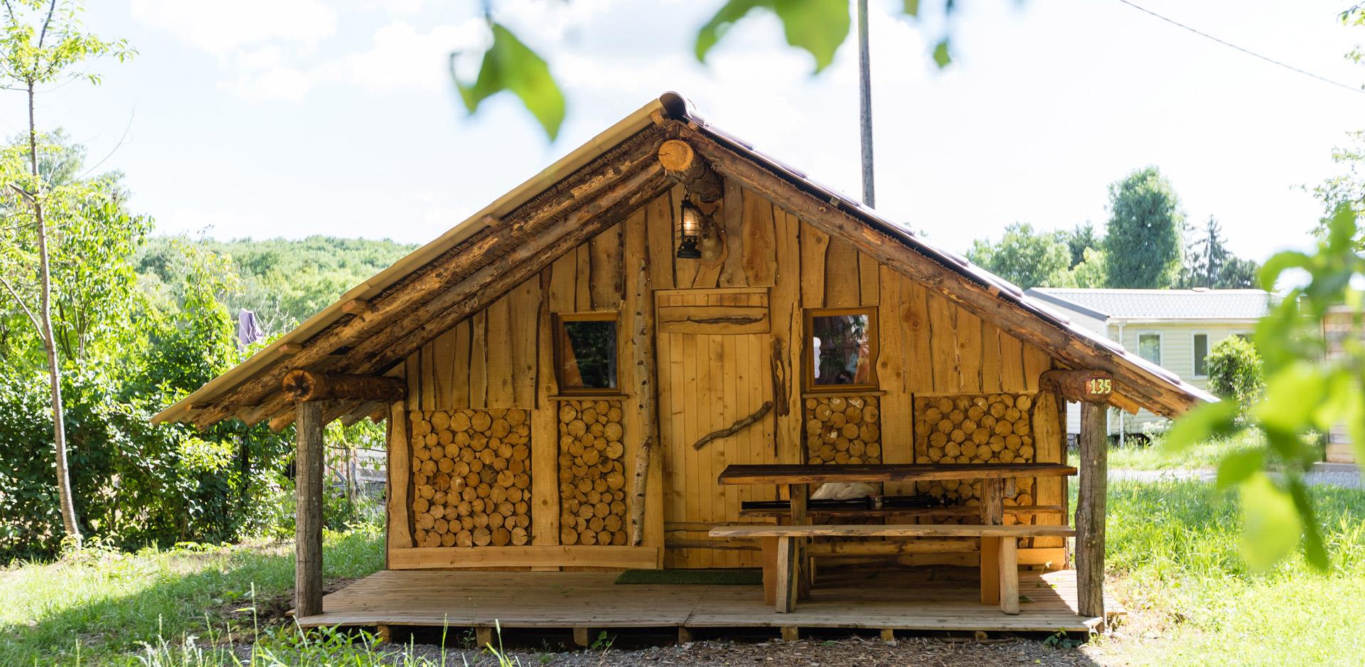 Vermietung Holz-Chalet im Elsass