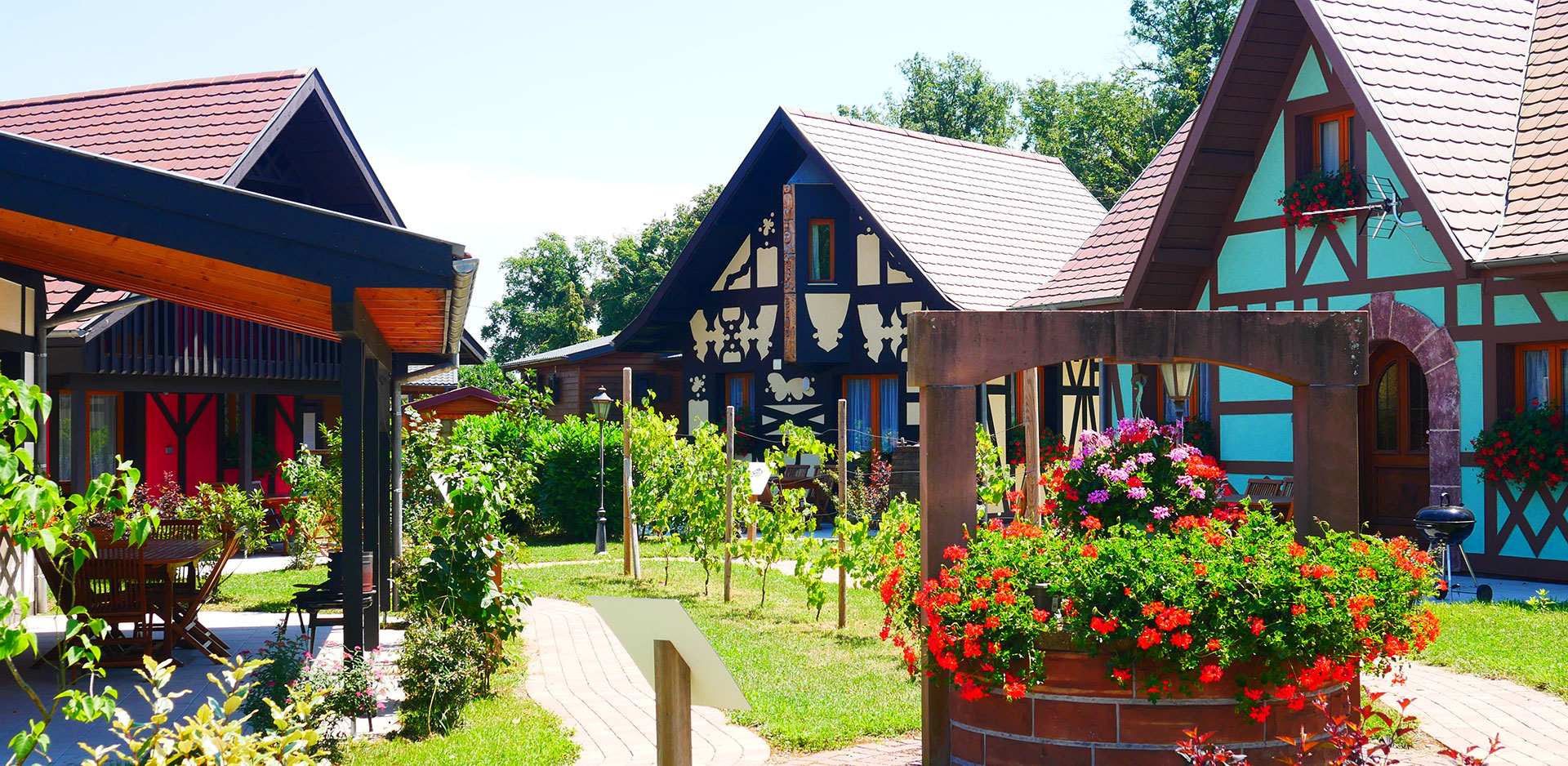 Wooden Chalet rental campsite Alsace