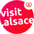 Logo tourisme Alsace, partenaire du camping les Castors dans le Haut-Rhin