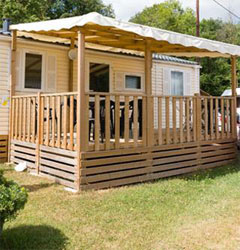 Mobil-home 3 chambres en location vacances en Alsace au camping les Castors