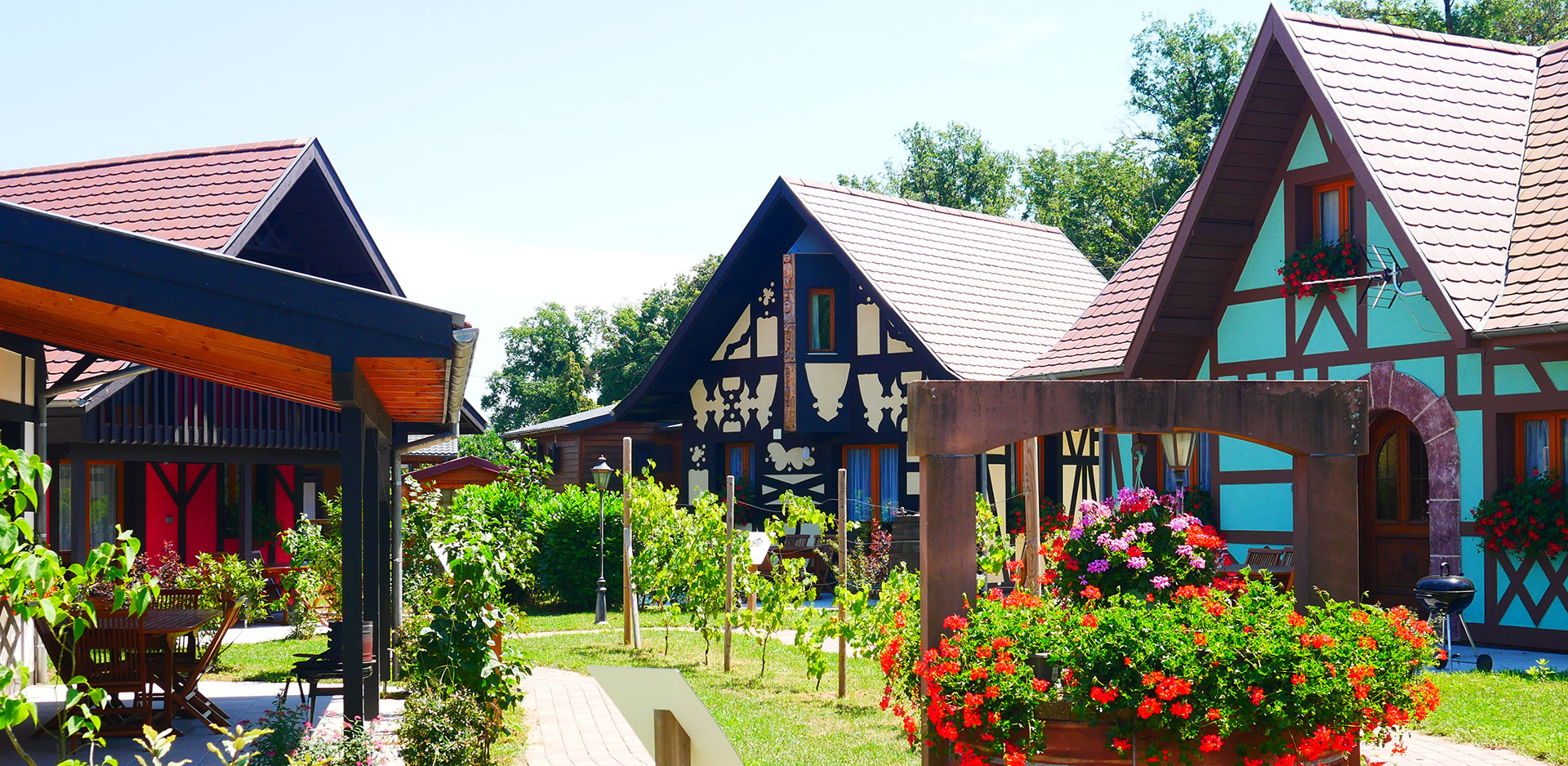 Village de chalets alsacien